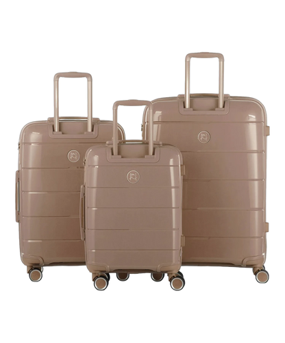 Set de 3 valises Citadine GYL champagne photo du set face avant