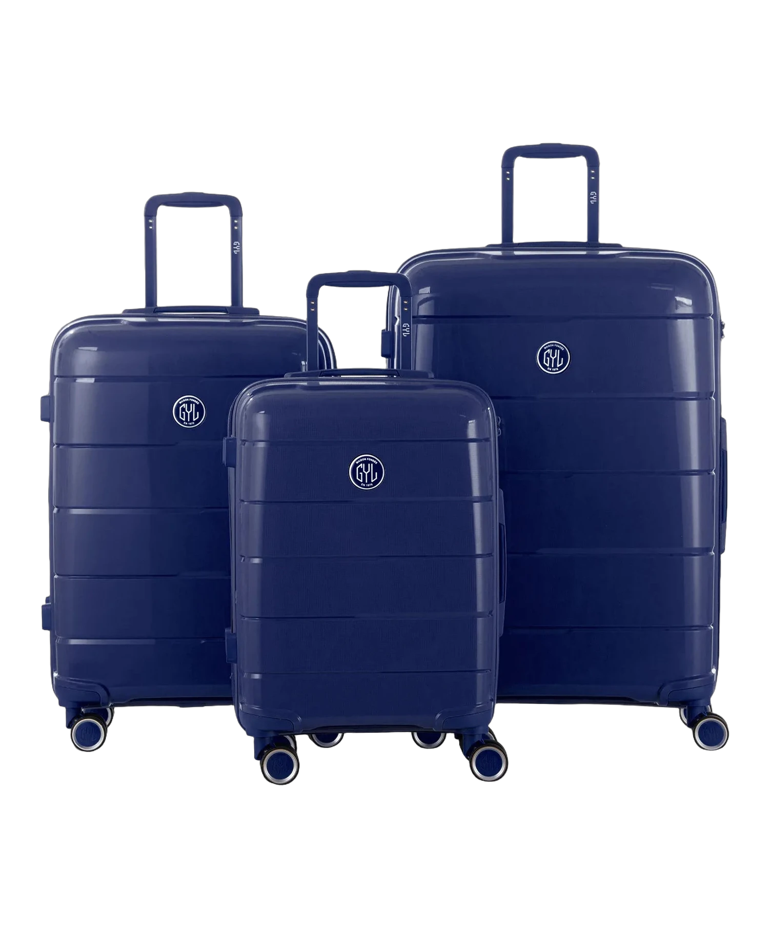 Set de 3 valises Citadine GYL marine photo du set face avant