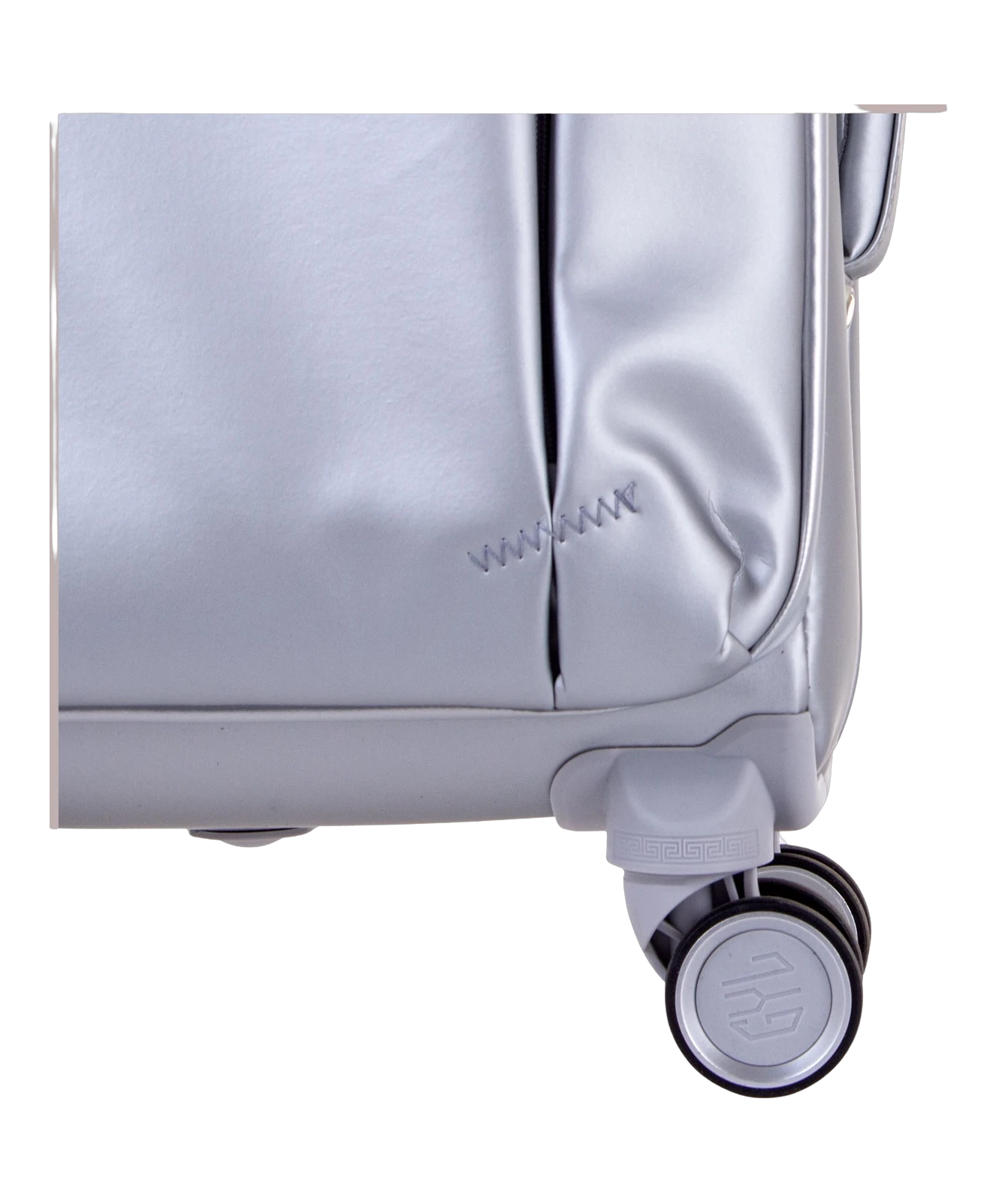 Valise Evasion GYL souple set de 3 valises cabine semaine et soute coloris argent detail roulette 360 degres
