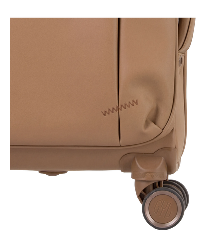 Valise Evasion GYL souple set de 3 valises cabine semaine et soute coloris moca detail roulette 360 degres