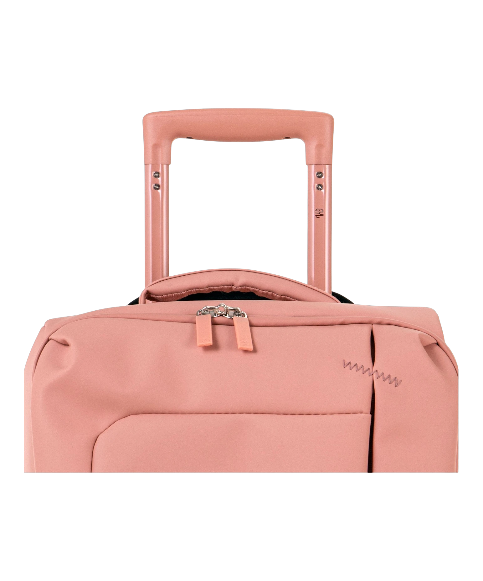 Valise Evasion GYL souple set de 3 valises cabine semaine et soute coloris rose-gold detail poignee telescopique