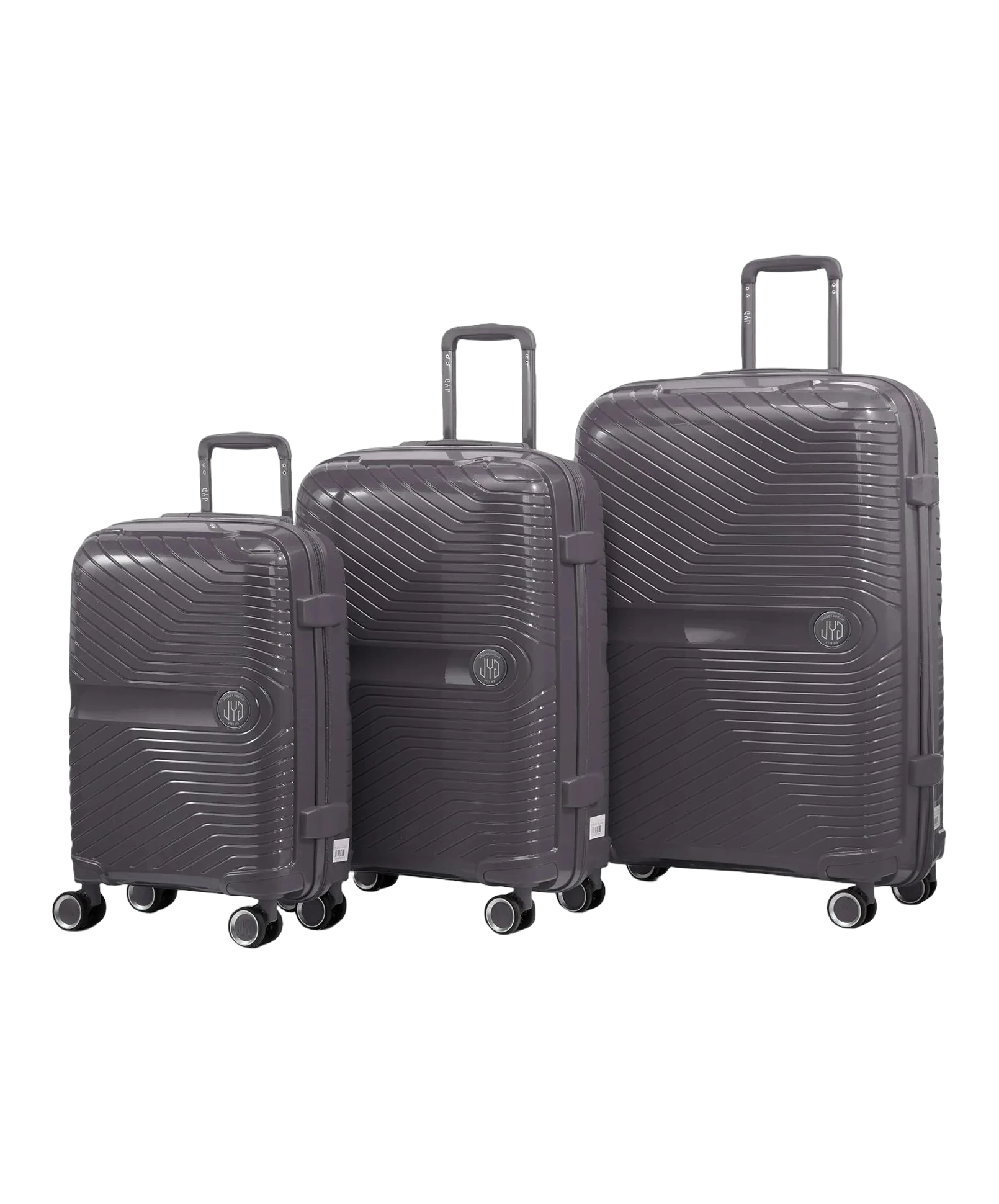 Set de 3 valises Signature GYL argent photo du set face avant