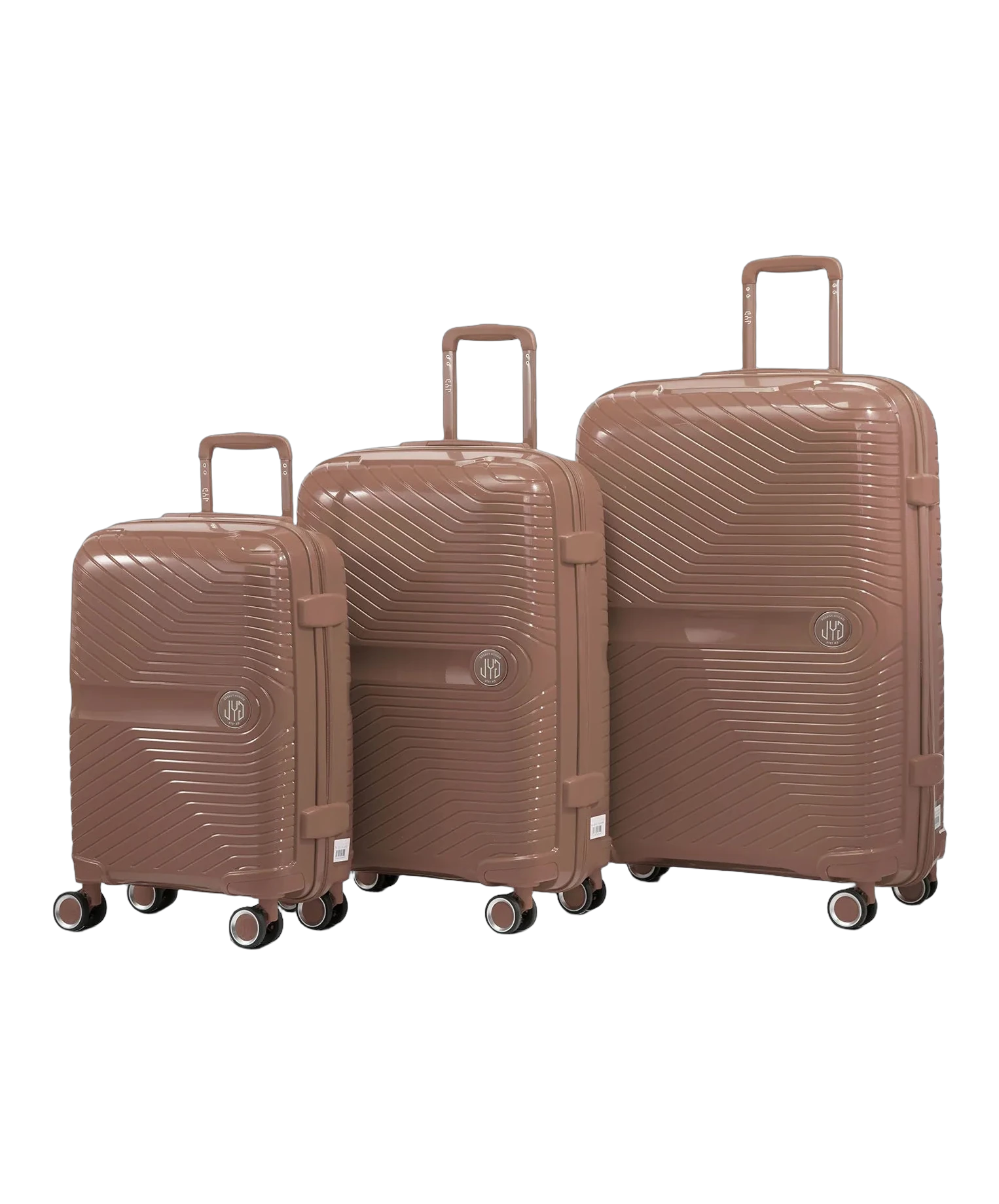 Set de 3 valises Signature GYL champagne photo du set face avant