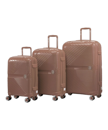 Set de 3 valises Signature GYL champagne photo du set face avant