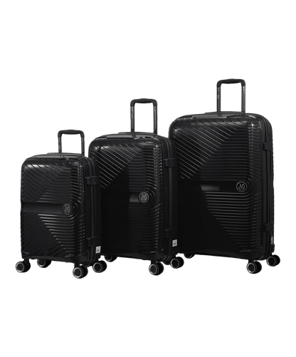 Set de 3 valises Signature GYL noir photo du set face avant