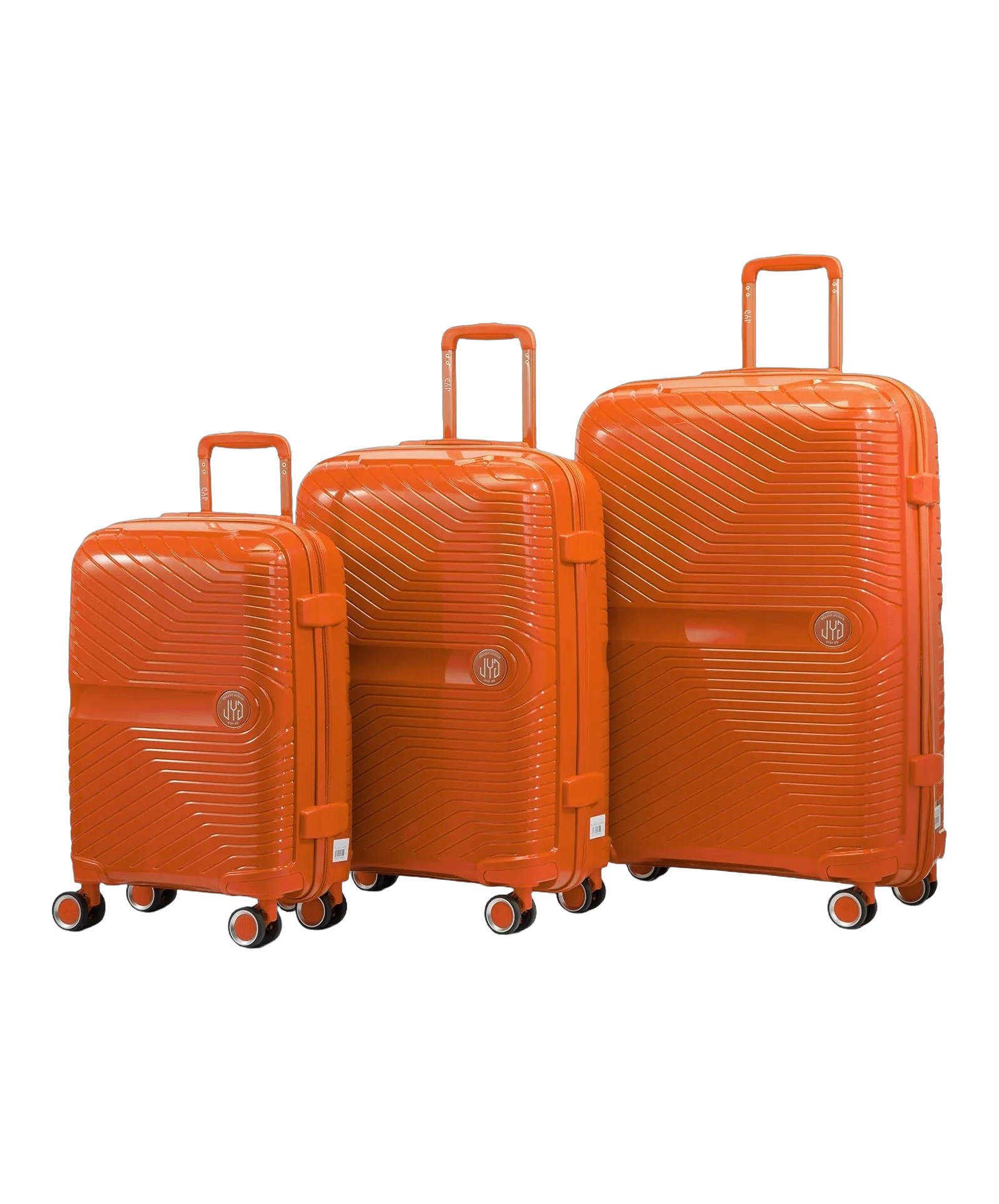 Set de 3 valises Signature GYL orange photo du set face avant