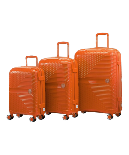 Set de 3 valises Signature GYL orange photo du set face avant