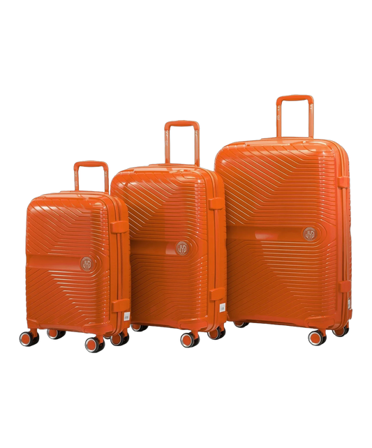 Set de 3 valises Signature GYL orange photo du set face avant