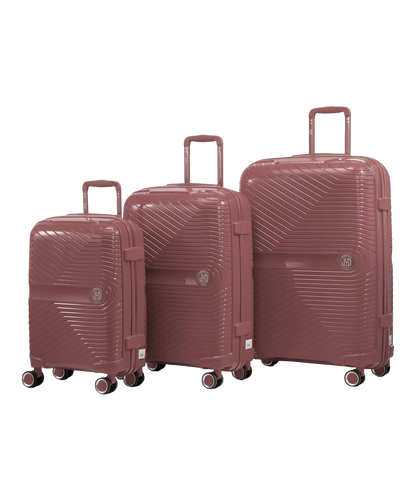 Set de 3 valises Signature GYL rose gold photo du set face avant