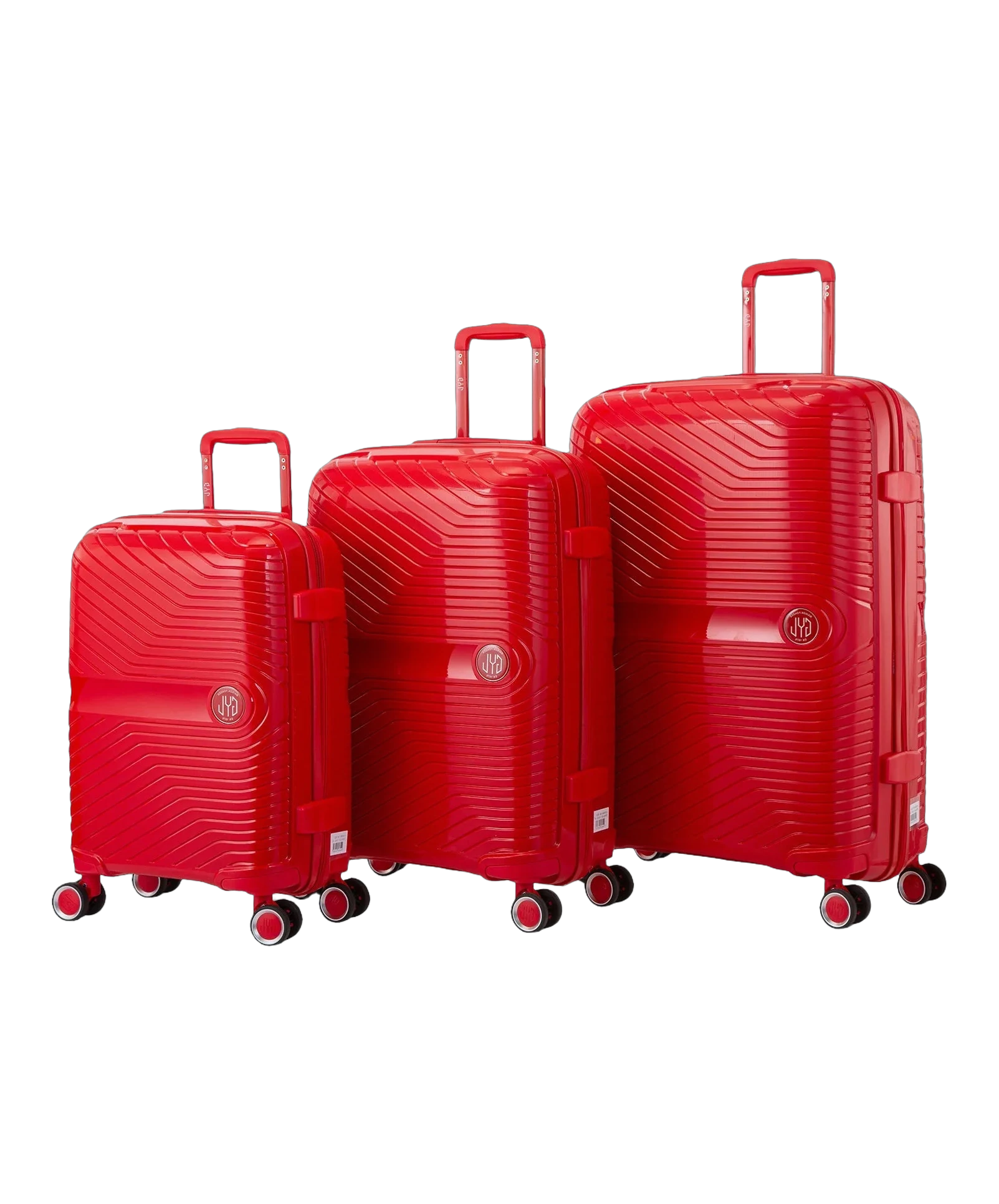 Set de 3 valises Signature GYL rouge photo du set face avant