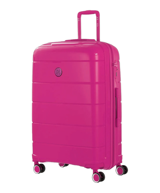 Valise soute Citadine GYL fuchsia vue trois quarts