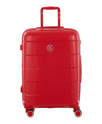 Valise soute Citadine GYL rouge vue de face avec logo