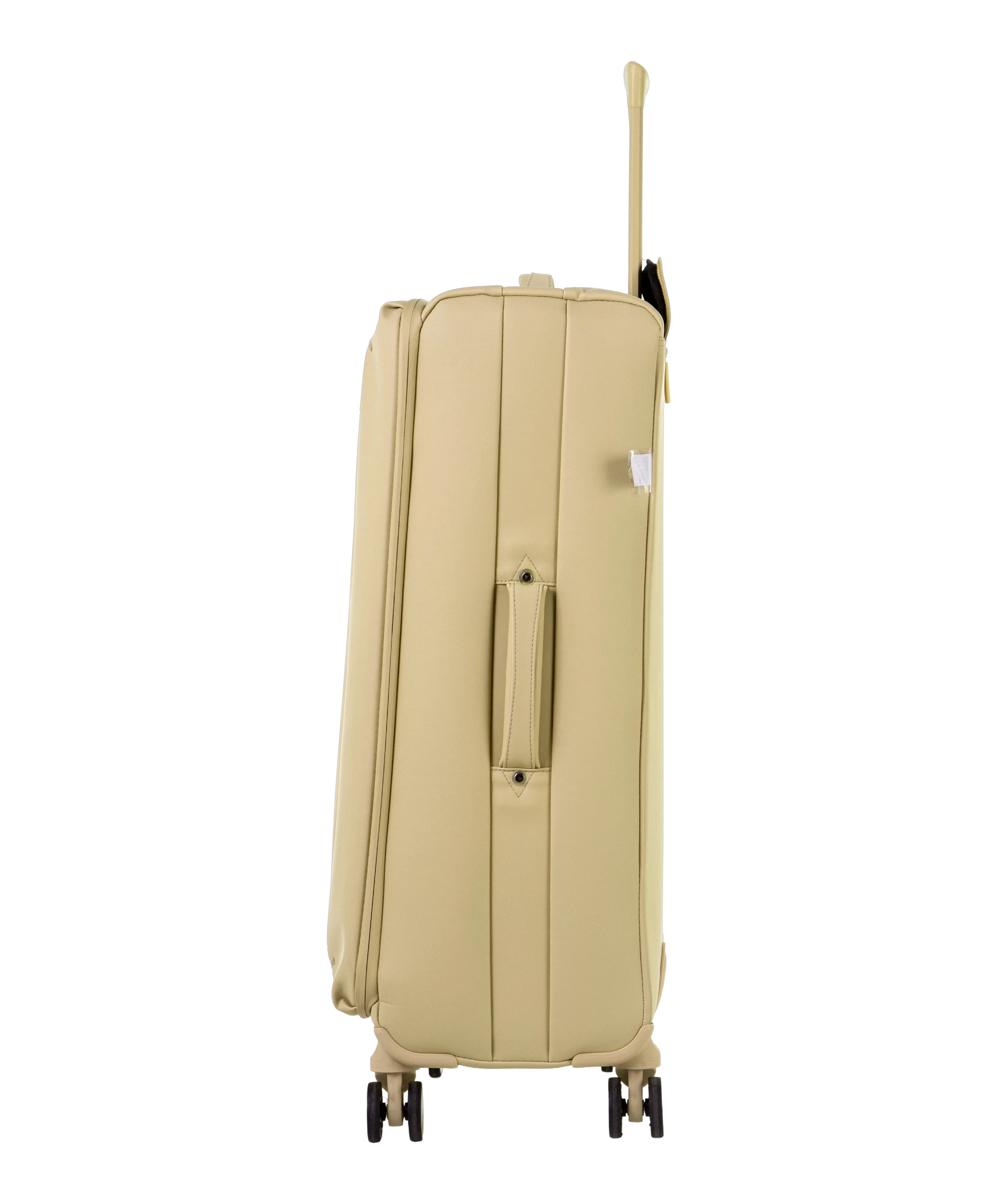 Valise Evasion GYL souple soute 75 cm coloris champagne vue de profil avec poignee laterale