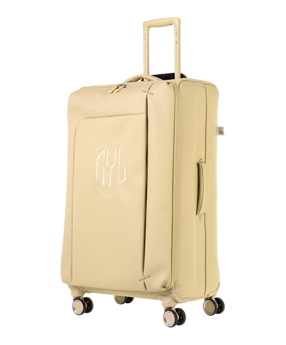 Valise Evasion GYL souple soute 75 cm coloris champagne vue trois quarts avant