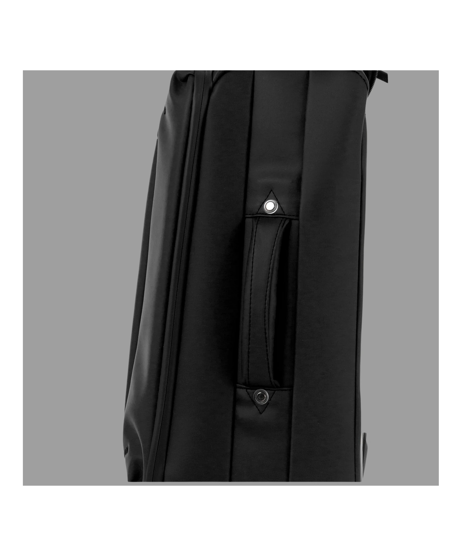 Valise Evasion GYL souple soute 75 cm coloris noir detail profil lateral avec poignee