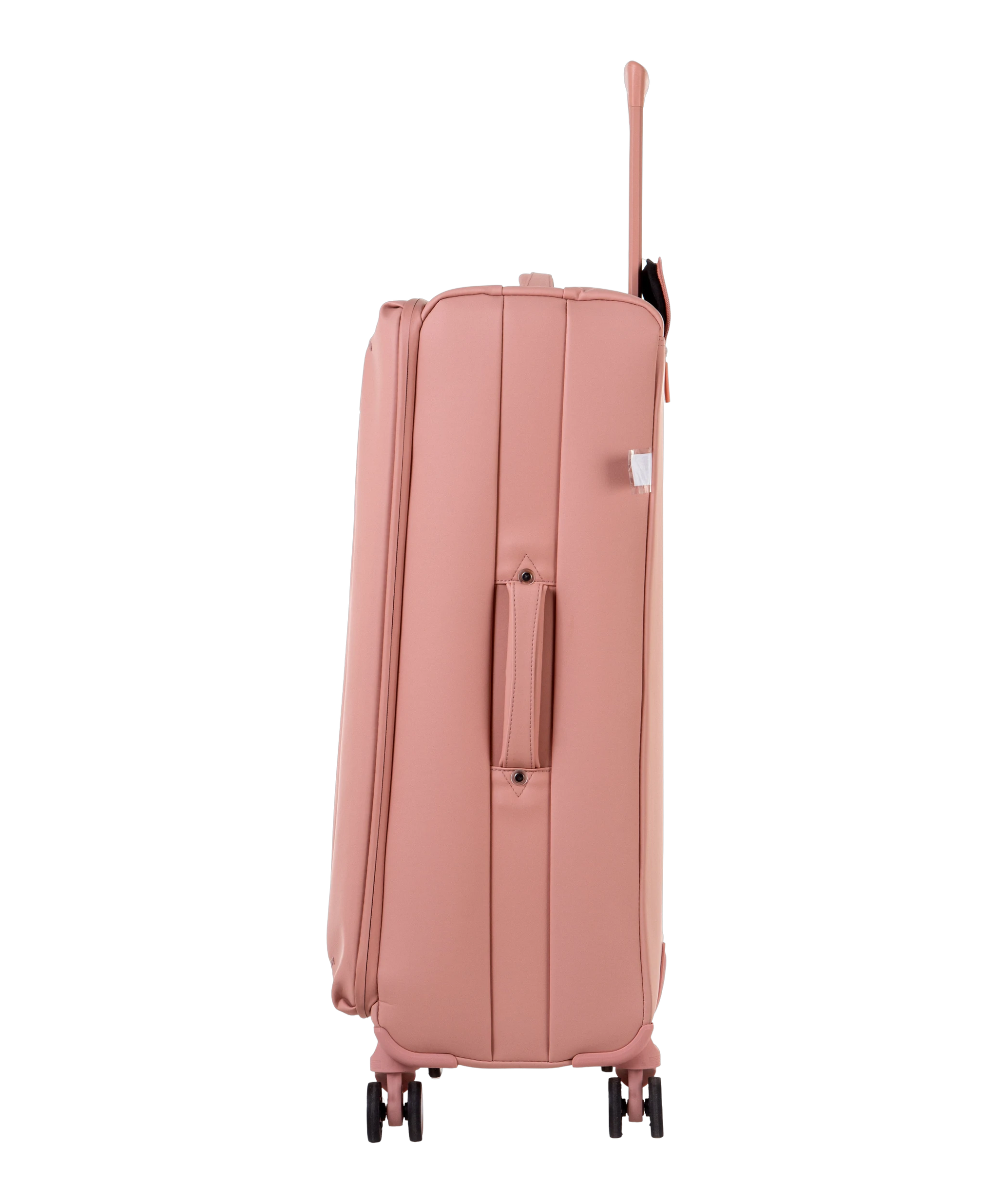 Valise Evasion GYL souple soute 75 cm coloris rose-gold vue de profil avec poignee laterale