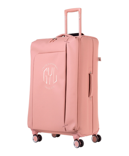 Valise Evasion GYL souple soute 75 cm coloris rose-gold vue trois quarts avant