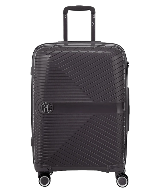Valise soute Signature GYL argent vue de face avec logo