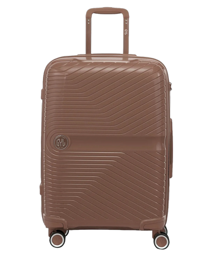 Valise soute Signature GYL champagne vue de face avec logo