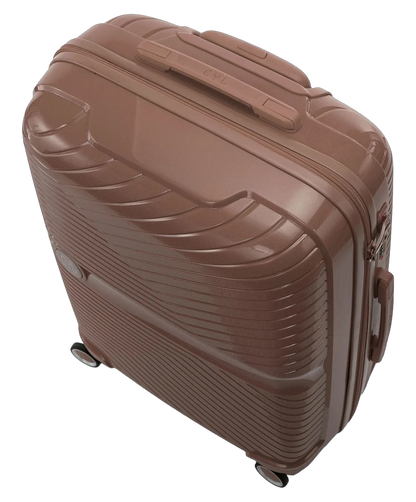 Valise soute Signature GYL champagne vue de dessus avec poignee