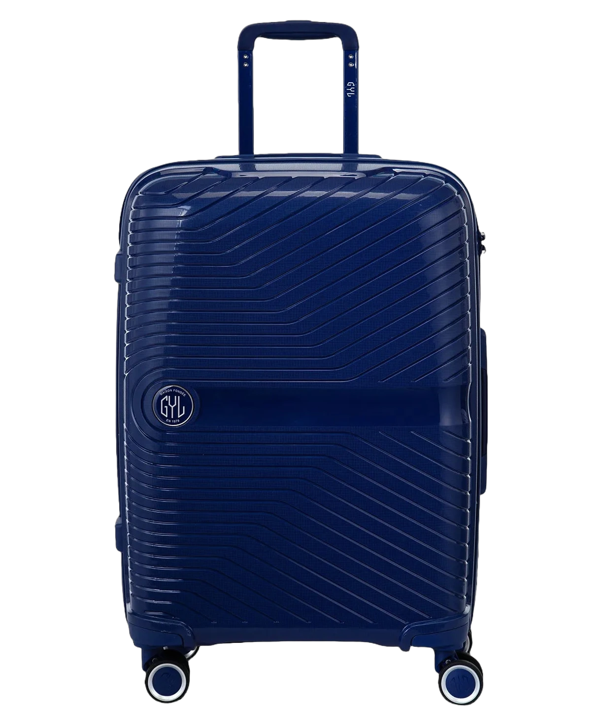 Valise soute Signature GYL marine vue de face avec logo