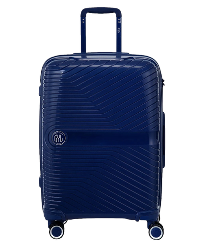 Valise soute Signature GYL marine vue de face avec logo