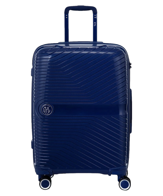 Valise soute Signature GYL marine vue de face avec logo