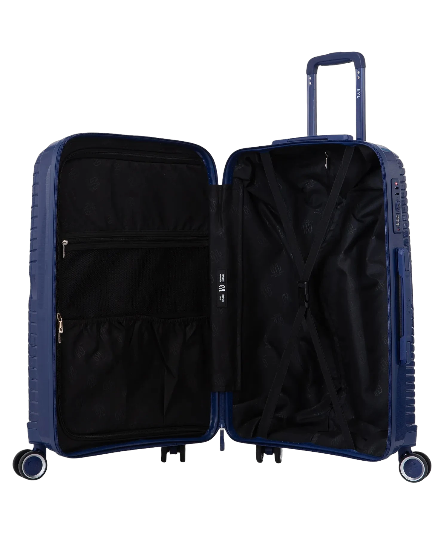 Valise soute Signature GYL marine interieur ouvert