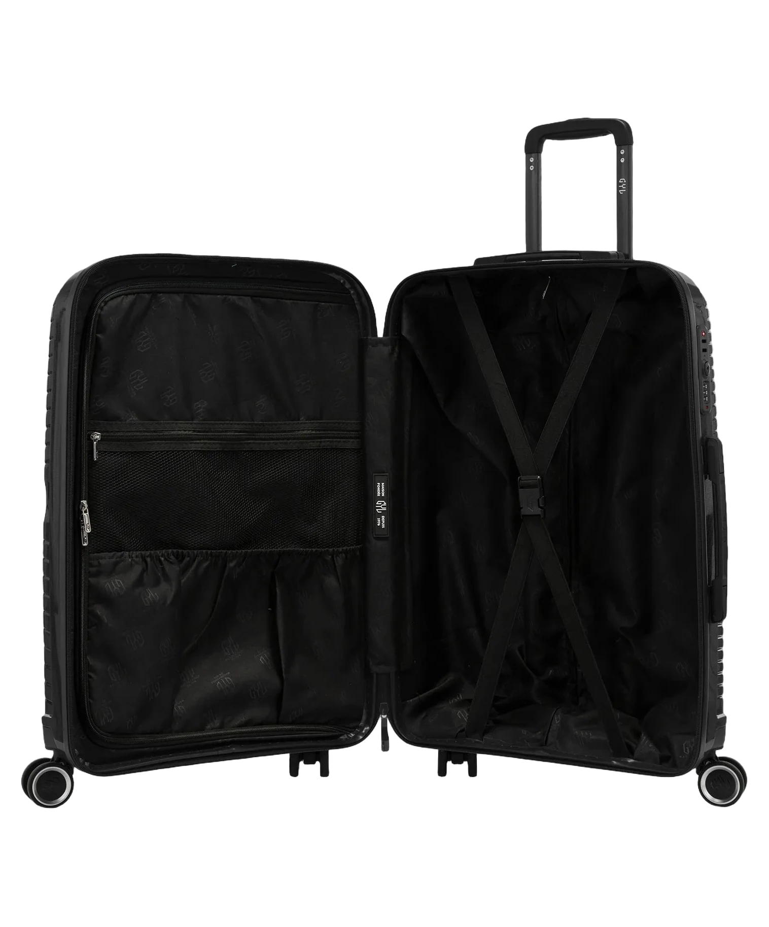Valise soute Signature GYL noir interieur ouvert