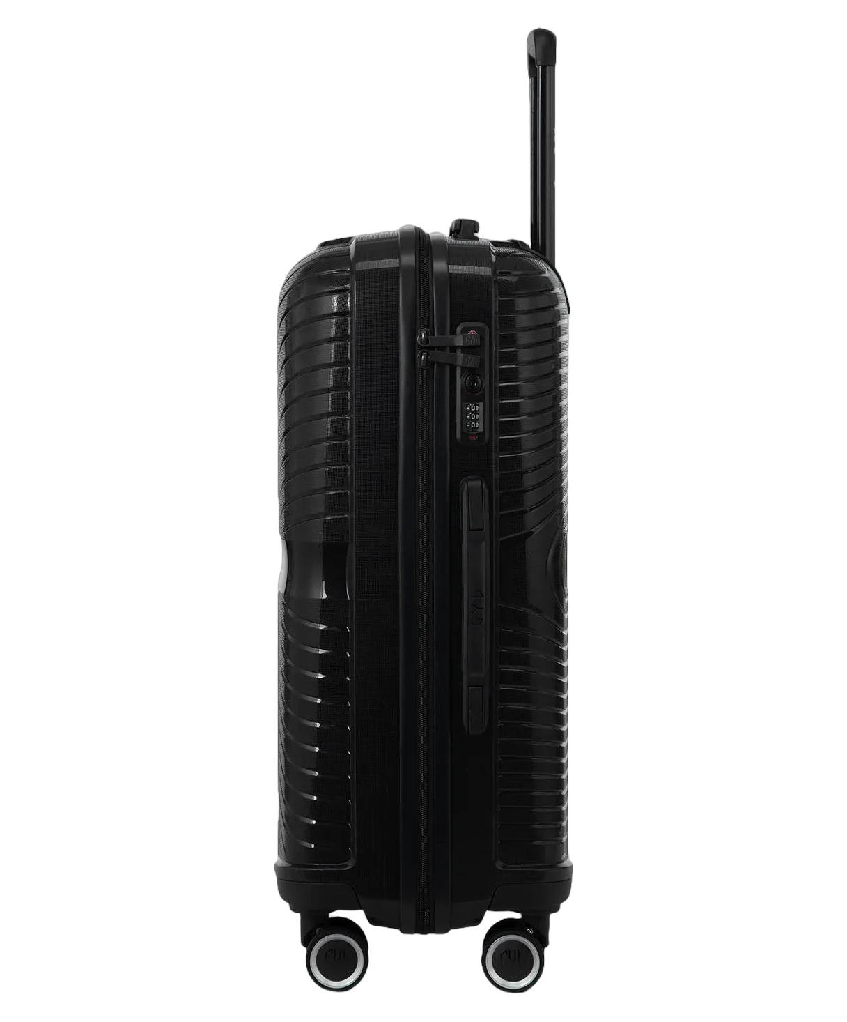 Valise soute Signature GYL noir profil avec serrure TSA