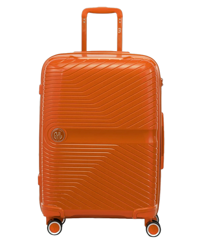 Valise soute Signature GYL orange vue de face avec logo