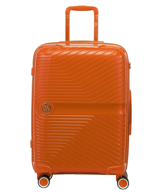 Valise soute Signature GYL orange vue de face avec logo