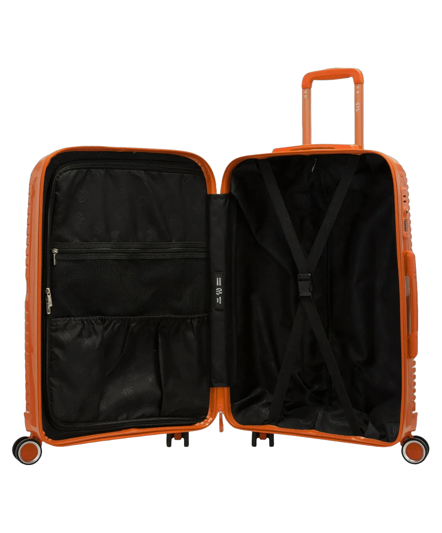 Valise soute Signature GYL orange interieur ouvert