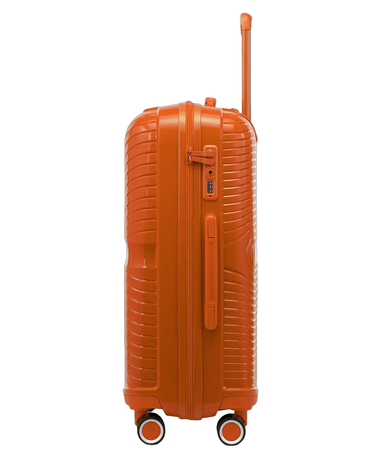 Valise soute Signature GYL orange profil avec serrure TSA