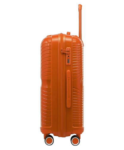 Valise soute Signature GYL orange profil avec serrure TSA