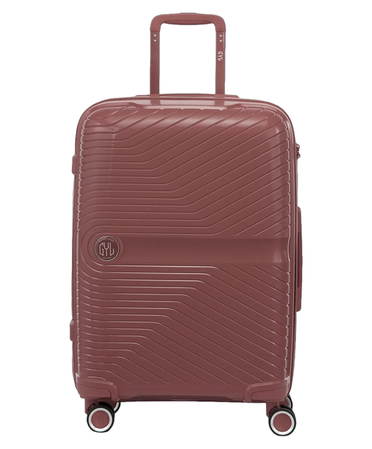 Valise soute Signature GYL rose gold vue de face avec logo