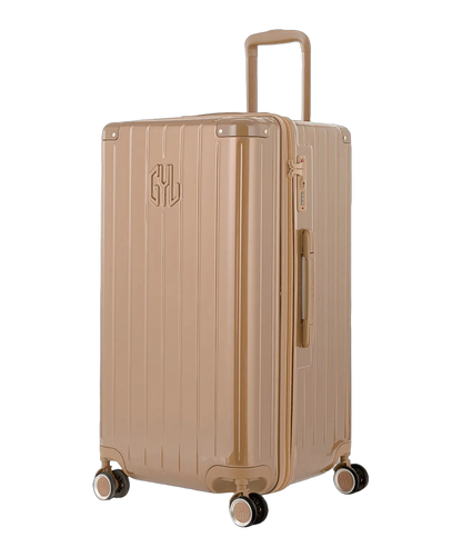 Valise trunk GYL taille L champagne vue trois quarts polycarbonate rigide