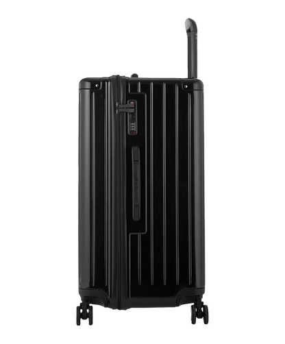 Cote de la valise trunk GYL L noir avec serrure TSA integree