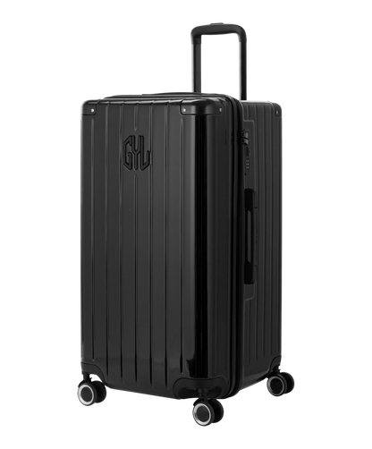 Valise Trunk L Intemporelle GYL en polycarbonate 71 cm coloris noir vue trois quarts avant