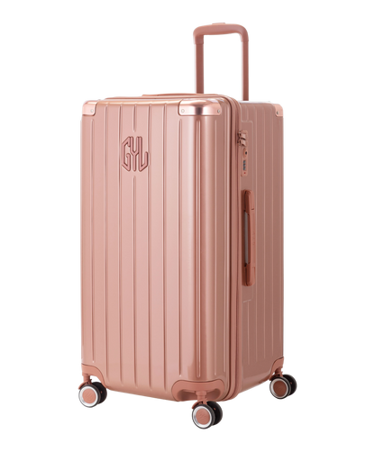 Valise Trunk L Intemporelle GYL en polycarbonate 71 cm coloris rose gold vue trois quarts avant