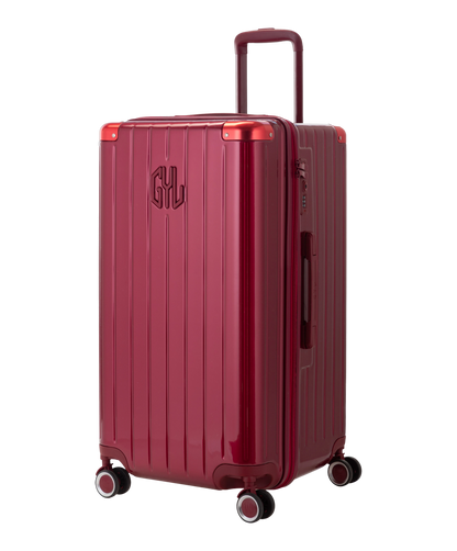 Valise Trunk L Intemporelle GYL en polycarbonate 71 cm coloris rouge fonce vue trois quarts avant