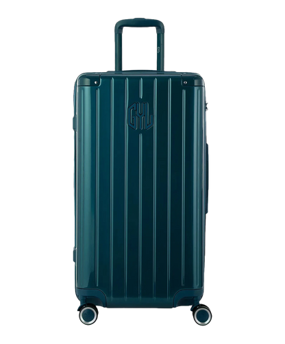 Valise trunk GYL taille L sapin polycarbonate vue de face avec logo
