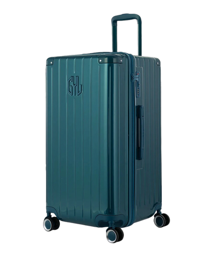 Valise trunk GYL taille L sapin vue trois quarts polycarbonate rigide