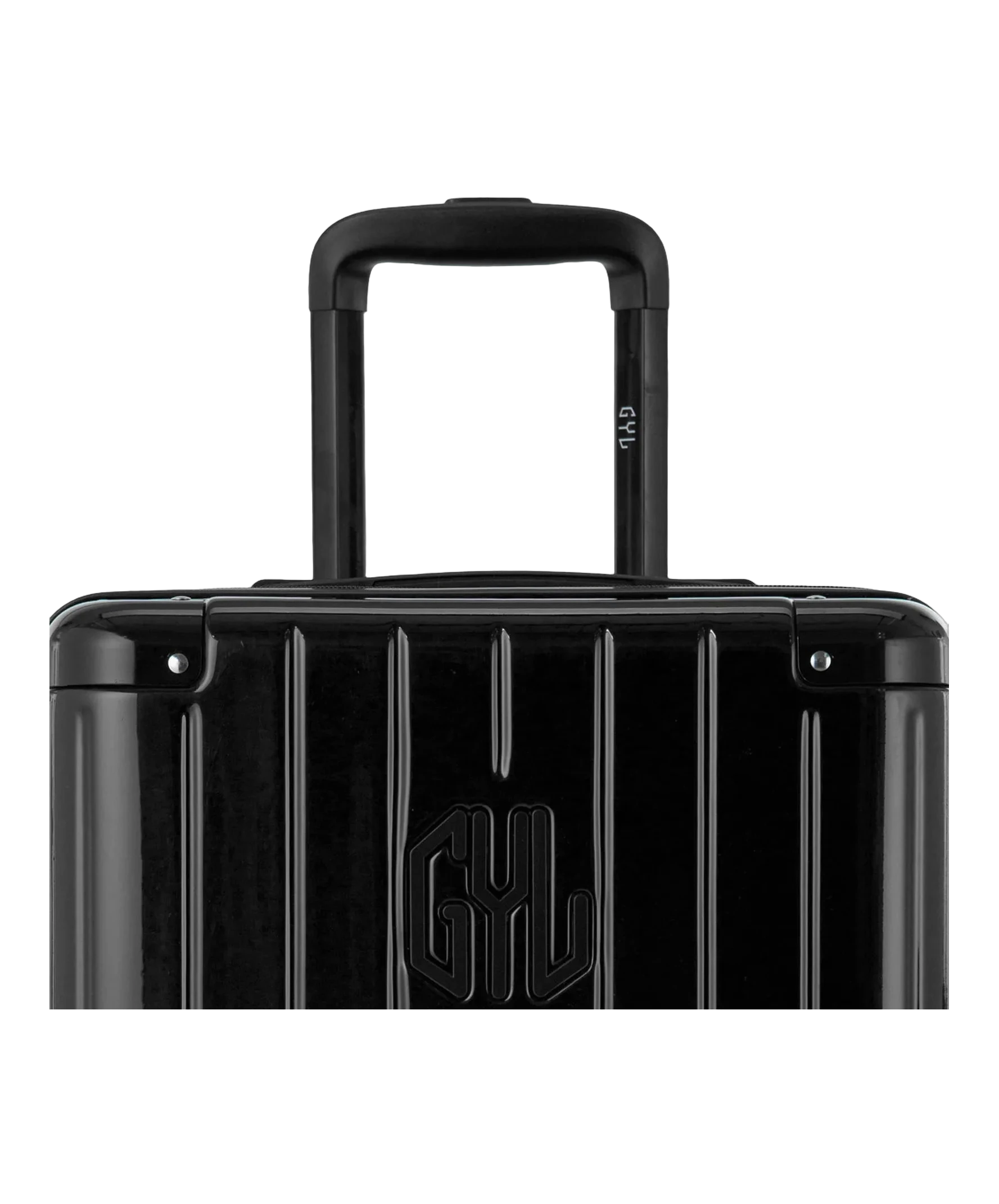 Valise trunk GYL taille XL noir zoom sur la poignee trolley