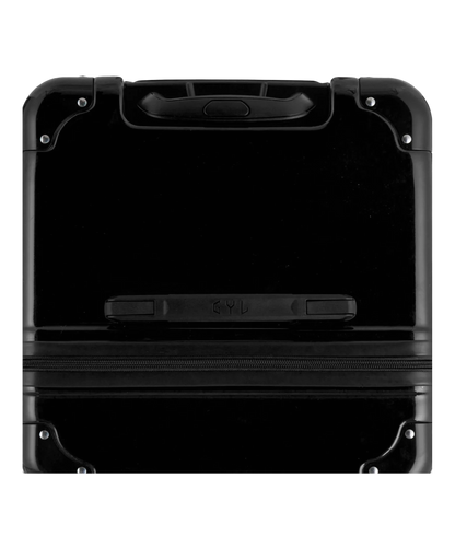 Valise trunk GYL taille XL noir vue du dessus avec la poignee