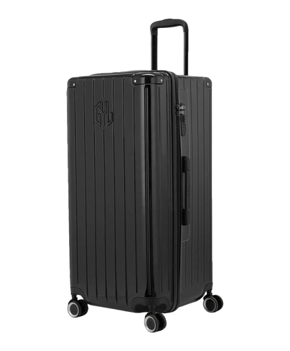 Valise trunk GYL taille XL noir vue trois quarts polycarbonate rigide